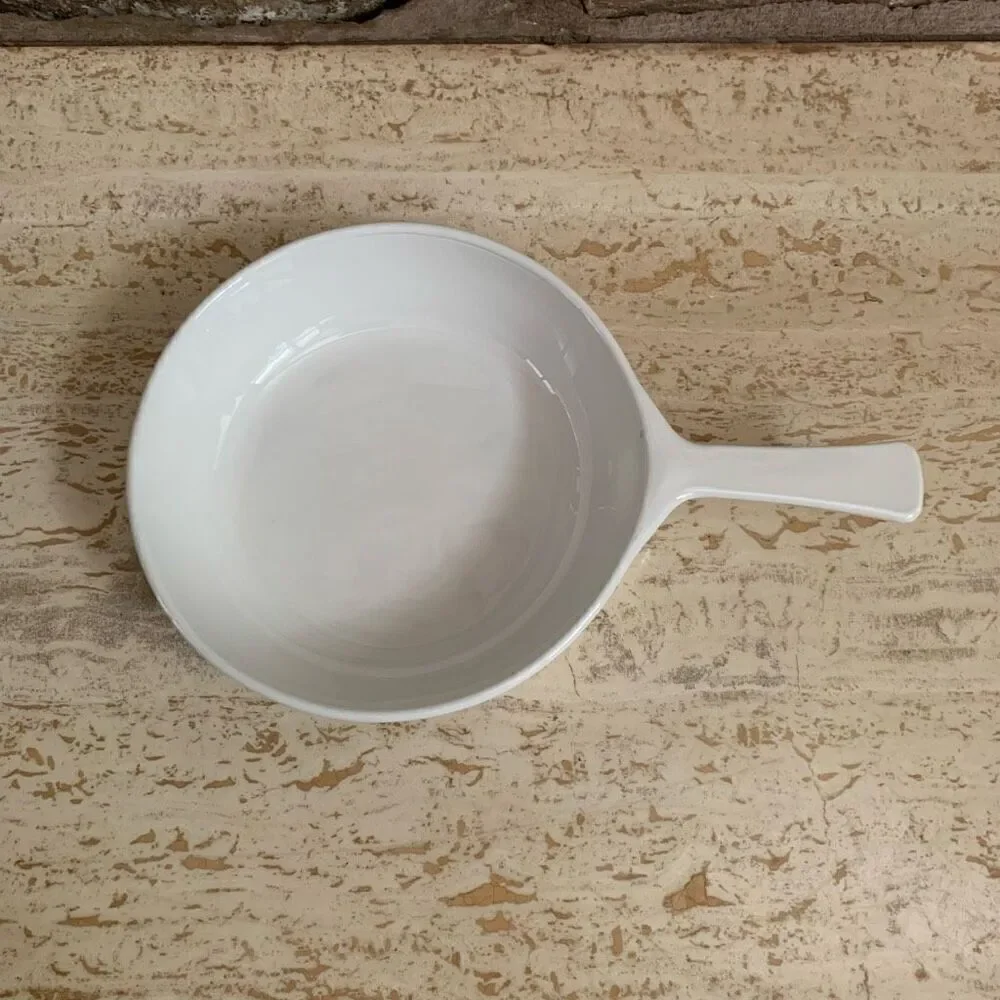 Vintage 70s Corningware Country festival  sauce skillet * small chipu*